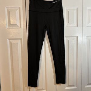 Whitney Simmons Black High Rise Crop Leggings Women's Size Medium Active Yoga
